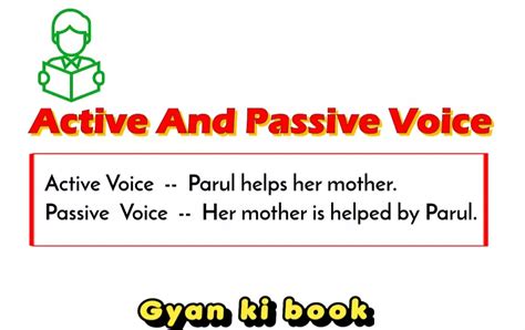 Active And Passive Voice In Hindi With Examples Defination PDF