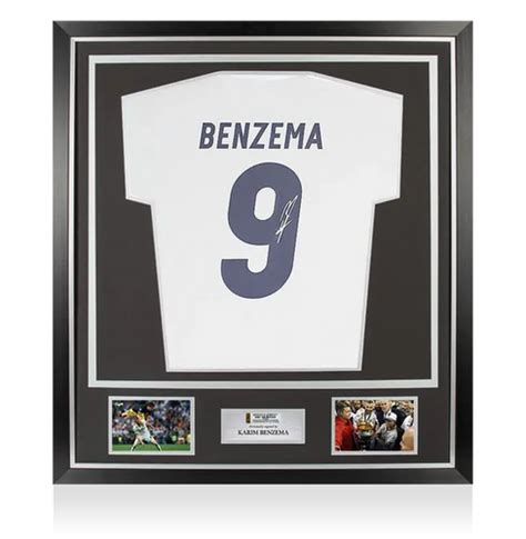 Maillot Real Madrid Sign Par Karim Benzema Et Encadr Lcs