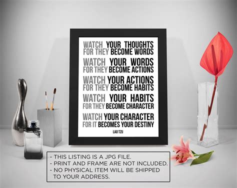 Watch Your Thoughts Lao Tzu Quotes Prints Lao Ce Quotes Printable