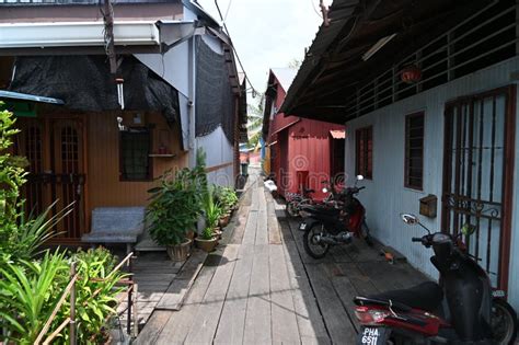 The Clan Jetties Of Georgetown Penang Malaysia Editorial Photography