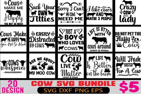 Cow Svg Bundile Graphic By Ranastore 432 · Creative Fabrica