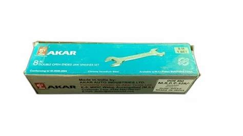 Akar Double Open End Jaw Spanner Set Size 8m At Rs 250 Piece In