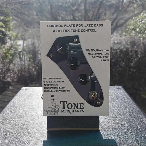 TBX Jazz Bass Prewired Control Plate Tone Merchants