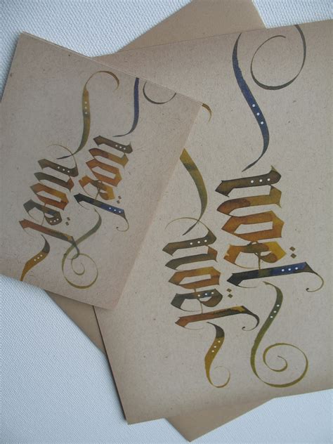 Calligraphy Christmas Cards on Behance