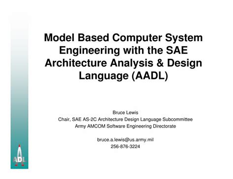 PDF Model Based Computer System Engineering With The SAE Aadl Sei