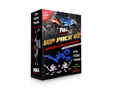 Plantillas Para Motos Vip Pack Profesionales Full Decals