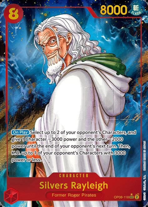 OP08 118 P1 Silvers Rayleigh Parallel One Piece Card Game Card