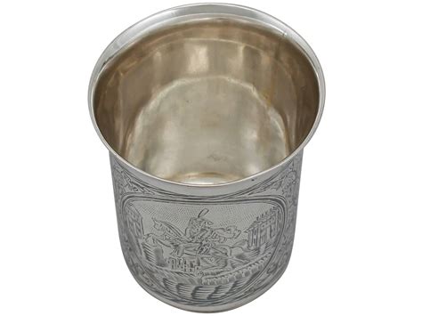 Antique 1839 Russian Silver And Niello Enamel Beaker For Sale At 1stdibs