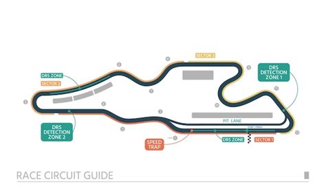 Premium Vector | Race circuit guide Track scheme isolated on a white ...