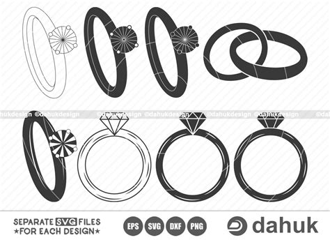 Wedding Ring Svg Engagement Ring Svg Intertwined Svg Etsy