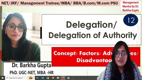 Delegation Delegation Of Authority Process Advantages Disadvantages