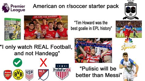 American On Rsoccer Starter Pack Starterpacks