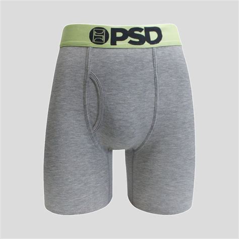 Modal Heather Graylime Boxer Briefs Psd Underwear