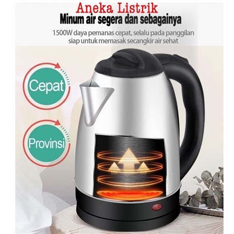 Jual TEKO LISTRIK 1 8L PEMANAS AIR KETTLE LISTRIK CERET PEMANAS AIR