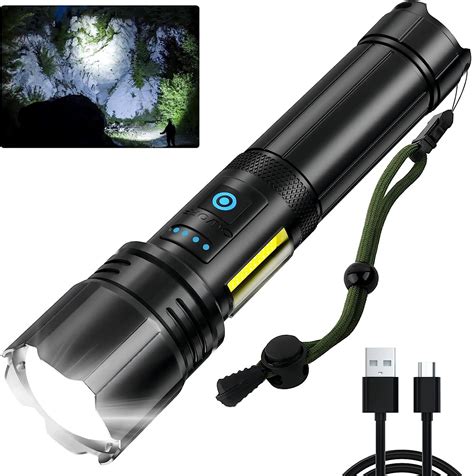 Sknsl Flashlights High Lumens Rechargeable 250000 Lumen Led