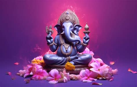 Premium Ai Image Lord Ganesha As The Remover Of Obstacles And Thought