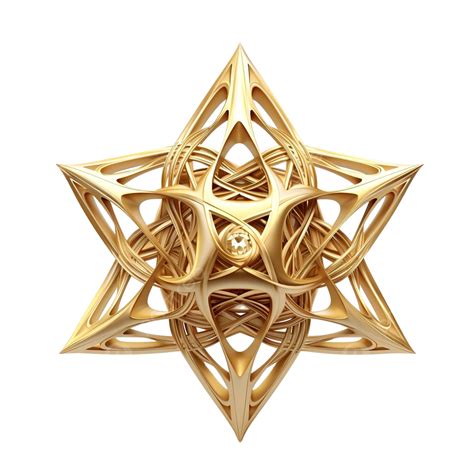 3d Golden Star Generative Ai Star 3d Gold PNG Transparent Image And