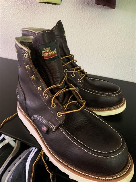 thorogood steel toe work boots 7