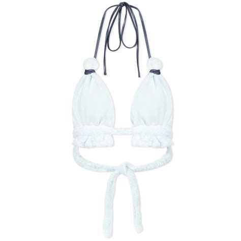 Ottolinger Women S Towelling Bikini Top In Baby Blue Ottolinger