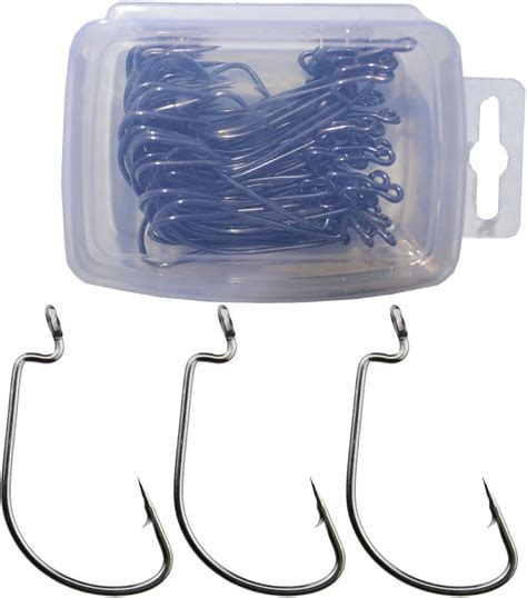 Amazon Luengo Pcs Wide High Carbon Steel Offset Worm Hooks