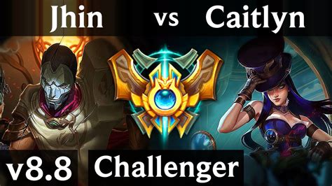 JHIN Vs CAITLYN ADC Legendary KDA 15 2 15 Korea Challenger