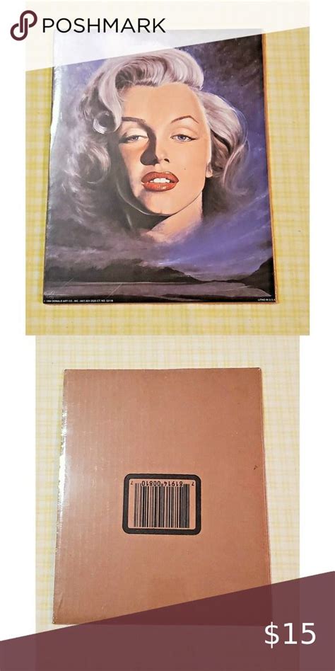 Vtg Marilyn Monroe Litho Donald Art Co X Celebrity Photo Actress New