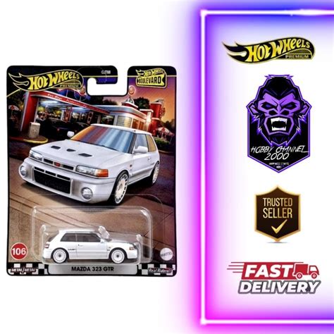 PALING MURAH HOT WHEELS PREMIUM BOULEVARD 2024 MAZDA 323 GTR Shopee Malaysia