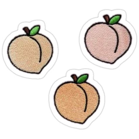 "peach emoji" Stickers by tumblrrr | Redbubble