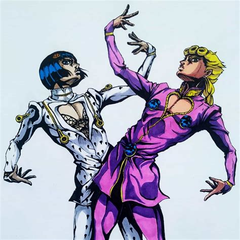 Artstation Jojos Giorno And Bucciarati