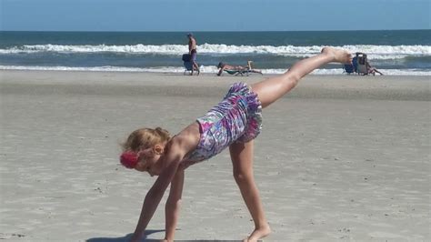 Gymnastics At The Beach Youtube