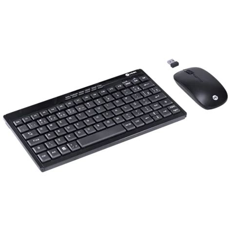 Teclados Kit Teclado Mini E Mouse Sem Fio Dynamic Flat Abnt21200dpi Preto Usb Dc110