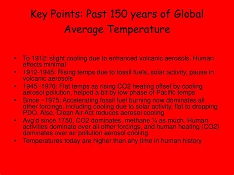 Ppt 20 Th 21 St Century Climate Change I Global Temperatures