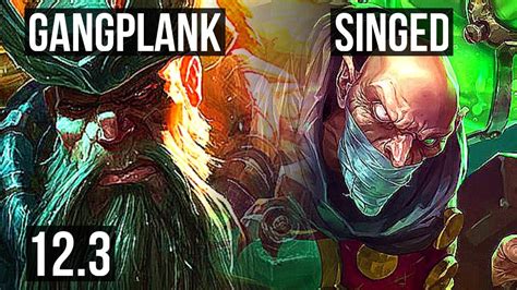 GANGPLANK Vs SINGED TOP Rank 4 GP 7 1 10 400 Games Dominating