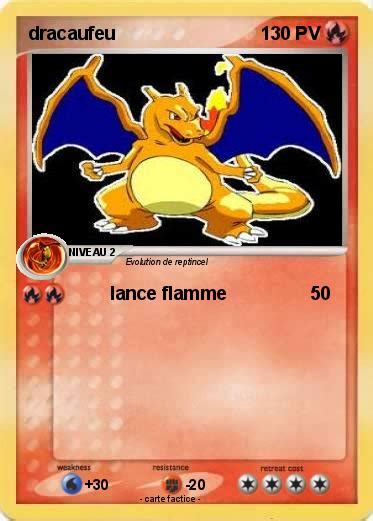 Pokémon dracaufeu 1575 1575 lance flamme Ma carte Pokémon