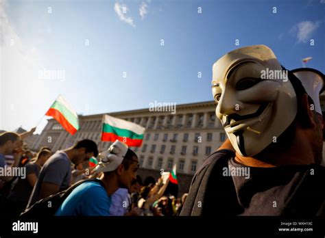 Bulgaria Protest Parliament Stock Photo Alamy