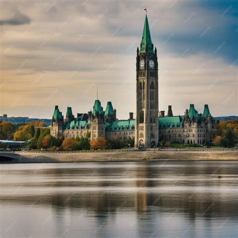 Premium AI Image | Peace Tower in Ottawa background