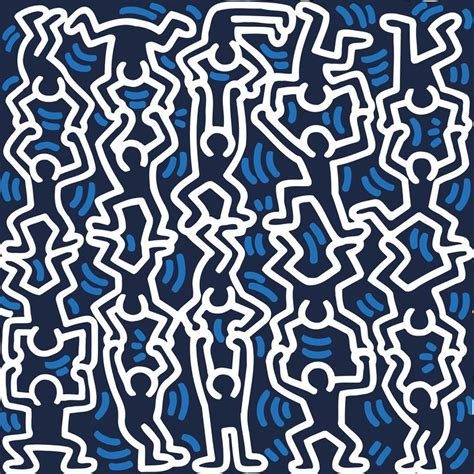 Dancing Man Wallpaper YP x Keith Haring アート キース