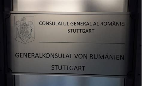 Anun Important Consulatul General Al Rom Niei La Stuttgart I