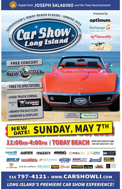 Long Islands Largest Car Show Returns To Tobay Beach On May 7th Town