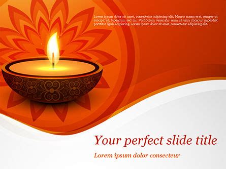 Diwali PowerPoint Template, Backgrounds | 15455 | PoweredTemplate.com