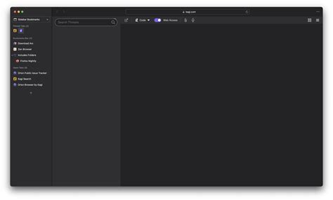 MacOS - Add Bookmarks Sidebar to Vertical Tabs Sidebar - Orion Public