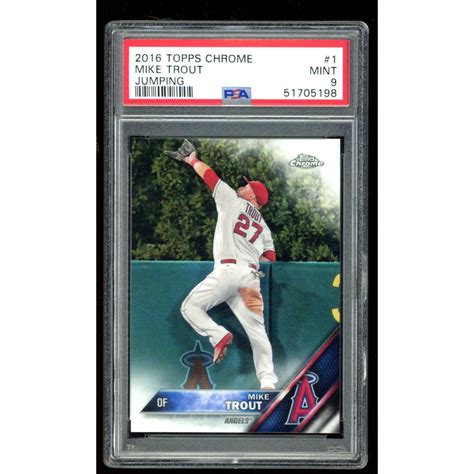 Mike Trout 2018 Topps Chrome 1 PSA 9 Pristine Auction