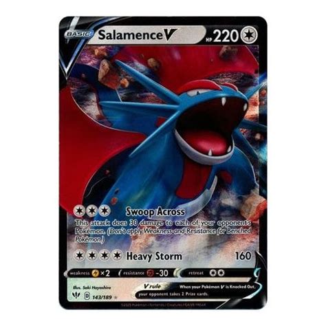 Salamence V Half 143 189 Darkness Ablaze Magic Madhouse