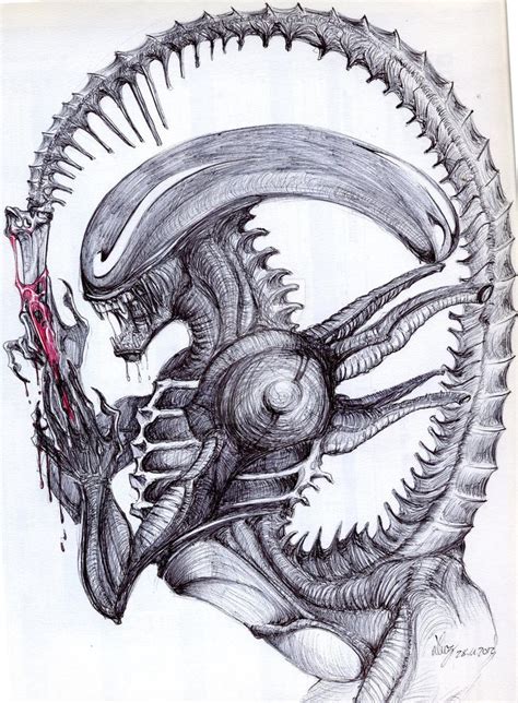 Xenomorph S Beauty By VioLenzArt On DeviantArt Alien Tattoo Xenomorph