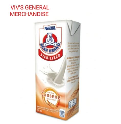 Bear Brand Sterilized With Ginseng Extract Vanilla Flavored Milk