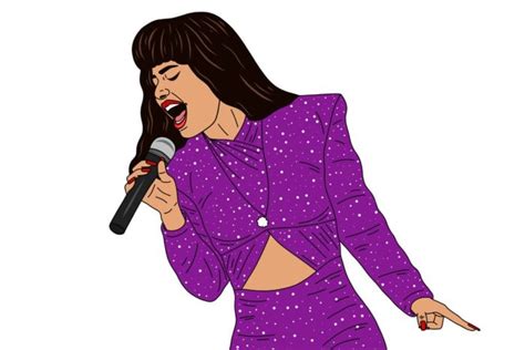 Selena Quintanilla Texas Singer SVG PNG Clip Art Library