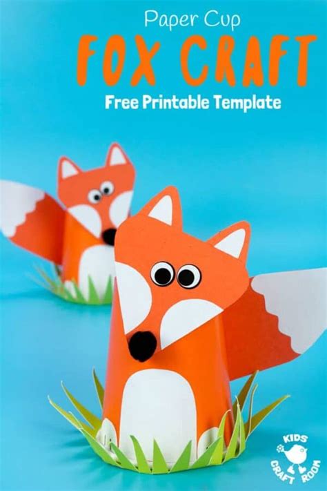 Cute Paper Cup Fox Craft For Kids Kids Craft Room