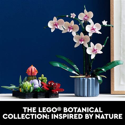 Lego Orchid Plant Decor Building Set For Adults