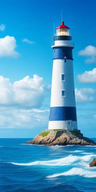 Premium Ai Image The Lighthouse Is The Most Beautiful Lighthouse In The World