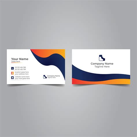 Business Card Print Template Design 9890816 Vector Art at Vecteezy